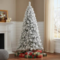 6' Full Flocked Pine Christmas Tree