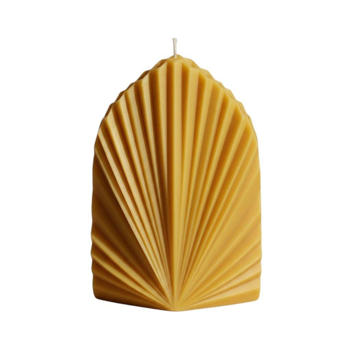6" Gold Day at the Spa Scented Dimensional Palm Leaf Candle