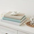 6" Light Blue High Tide Scented Soy Wax Candle In White Resin Novelty Holder