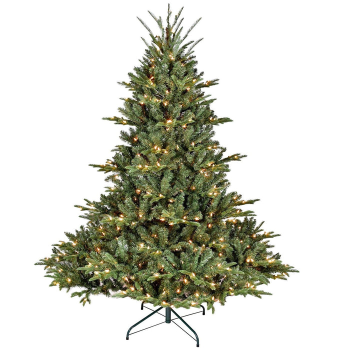 6' Pre Lit Full Pine Christmas Tree