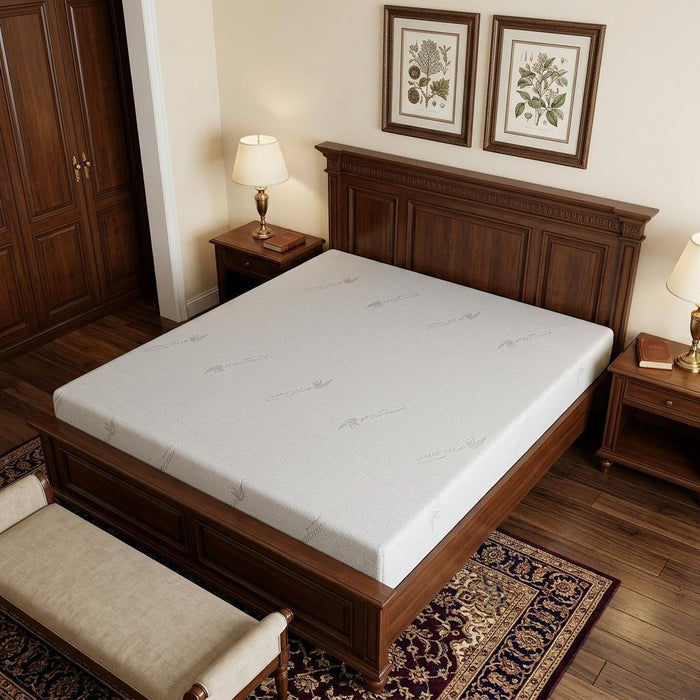 6" Queen Aloe Vera Infused Medium Memory Foam Mattress