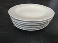 6 Unused Tuxton VEH-104 10 1/2" x 9" Eggshell Oval Coupe China Platter Plates - TH3