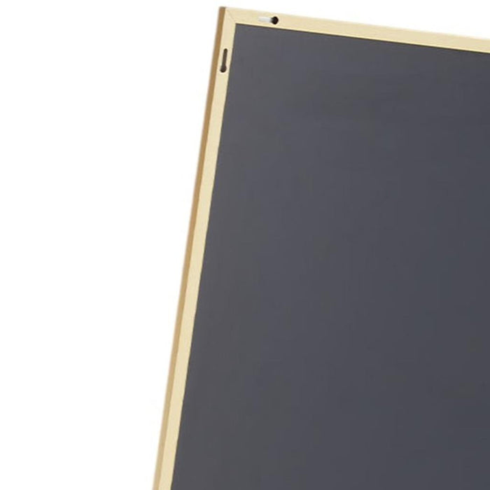 63" Gold Metal Wall Mounted Leaning And Freestanding Framed Standing Mirror