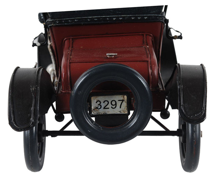 7" Red Metal Hand Painted Model Car