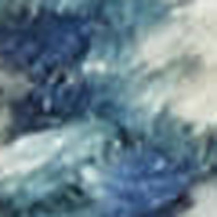 7' X 10' Blue And Ivory Abstract Area Rug