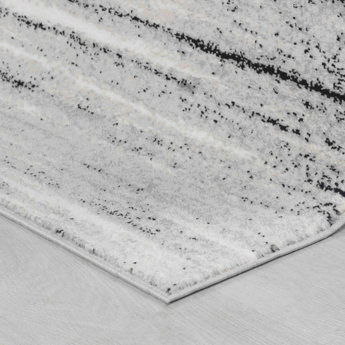 7' X 10' Grey Abstract Area Rug