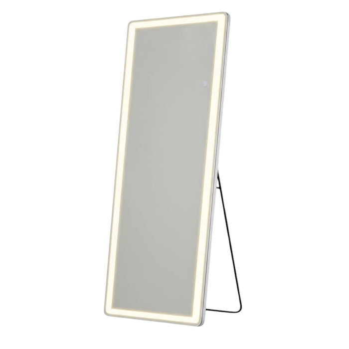 71" Clear Lighted Freestanding and Wall Mount Frameless Full Length Mirror