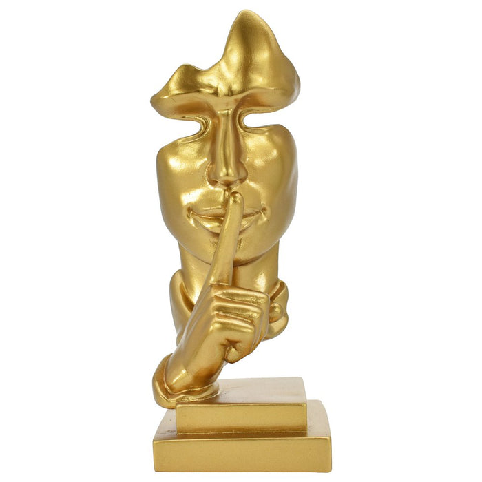 8" Gold Resin Tabletop Sculpture