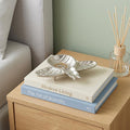 8" Silver Cast Iron Bumble Bee Trinket Tray