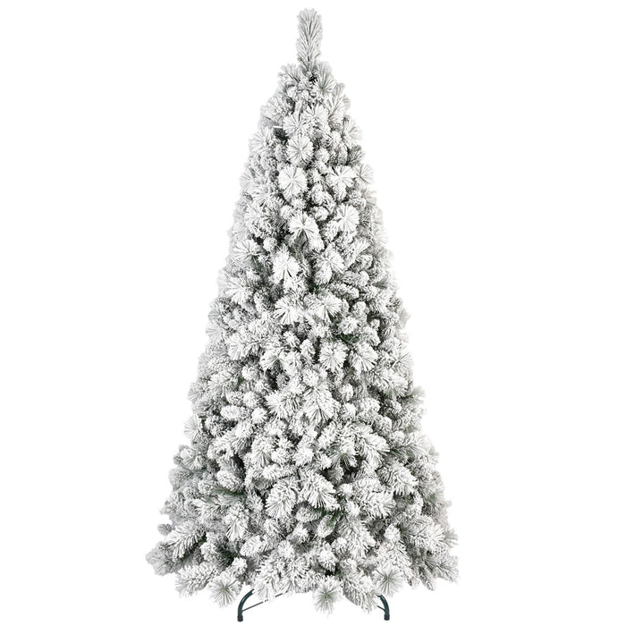 8' White Full Pine Christmas Tree