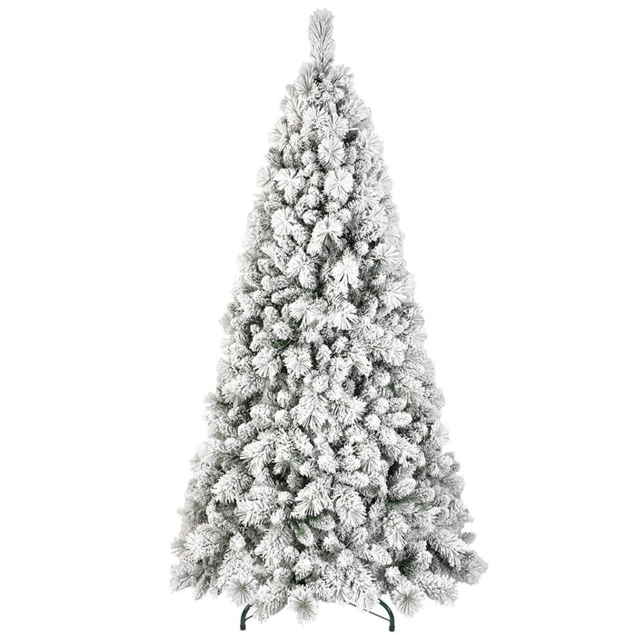 8' White Full Pine Christmas Tree
