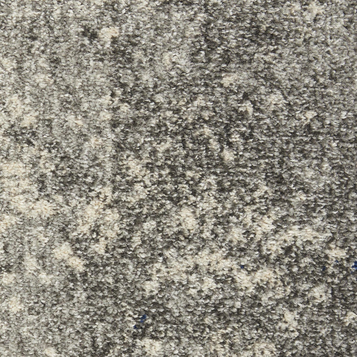 8' X 10' Gray And Ivory Abstract Area Rug