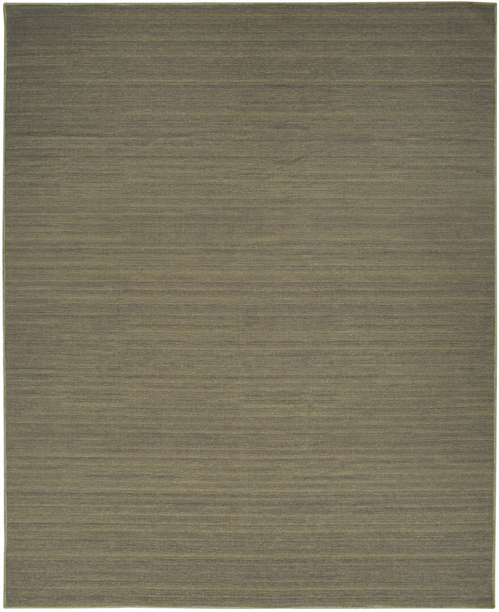 8' X 10' Green Abstract Washable Area Rug