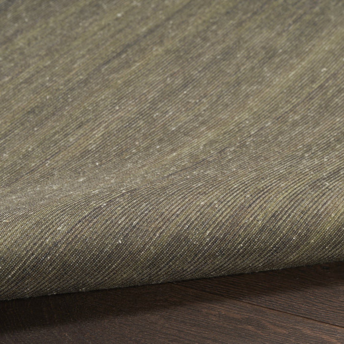 8' X 10' Green Abstract Washable Area Rug