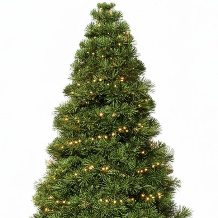9' Pre Lit Full Spruce Christmas Tree