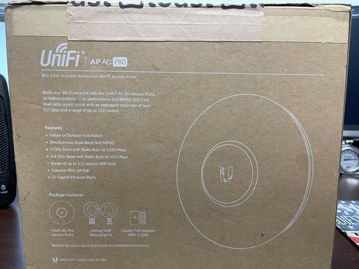 Old Stock Ubiquiti UniFi PRO Wi-Fi Access Point, UAP-AC-PRO-US Toast