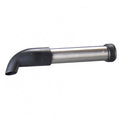 Aeolus stainless steel finishing pipe with a curved black rubber end for a pet dryer