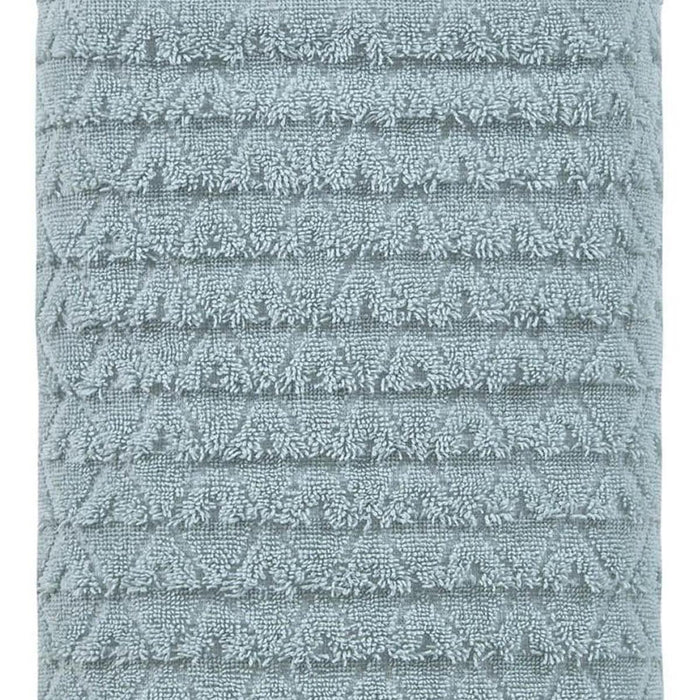 Aqua Geometric Turkish Cotton 27" X 54" Bath Towel