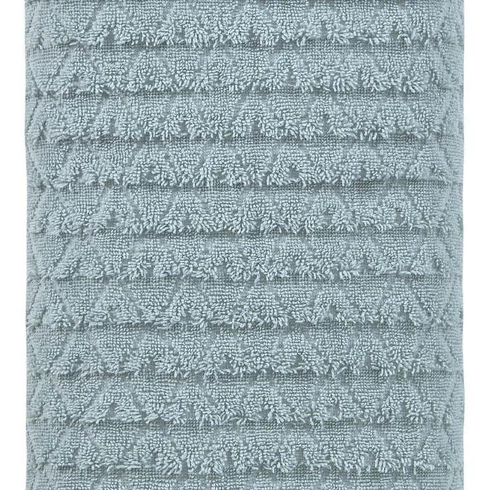 Aqua Geometric Turkish Cotton 27" X 54" Bath Towel