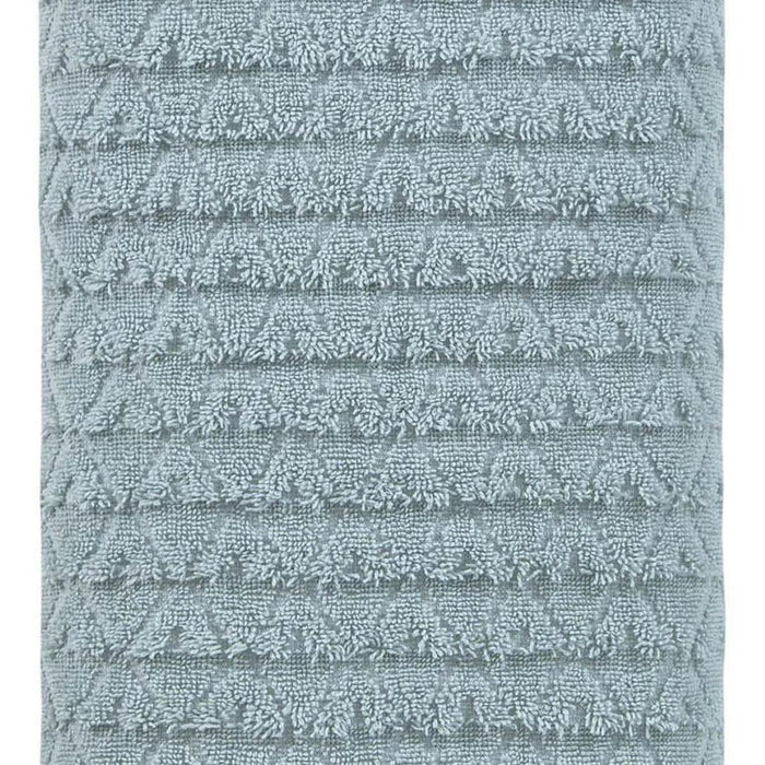 Aqua Geometric Turkish Cotton 27" X 54" Bath Towel
