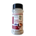 Jar of Australian Animal Oral Care Organic Beef Bone Broth powder with a black lid