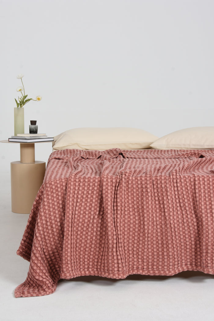Bamboo Cotton Waffle Blanket