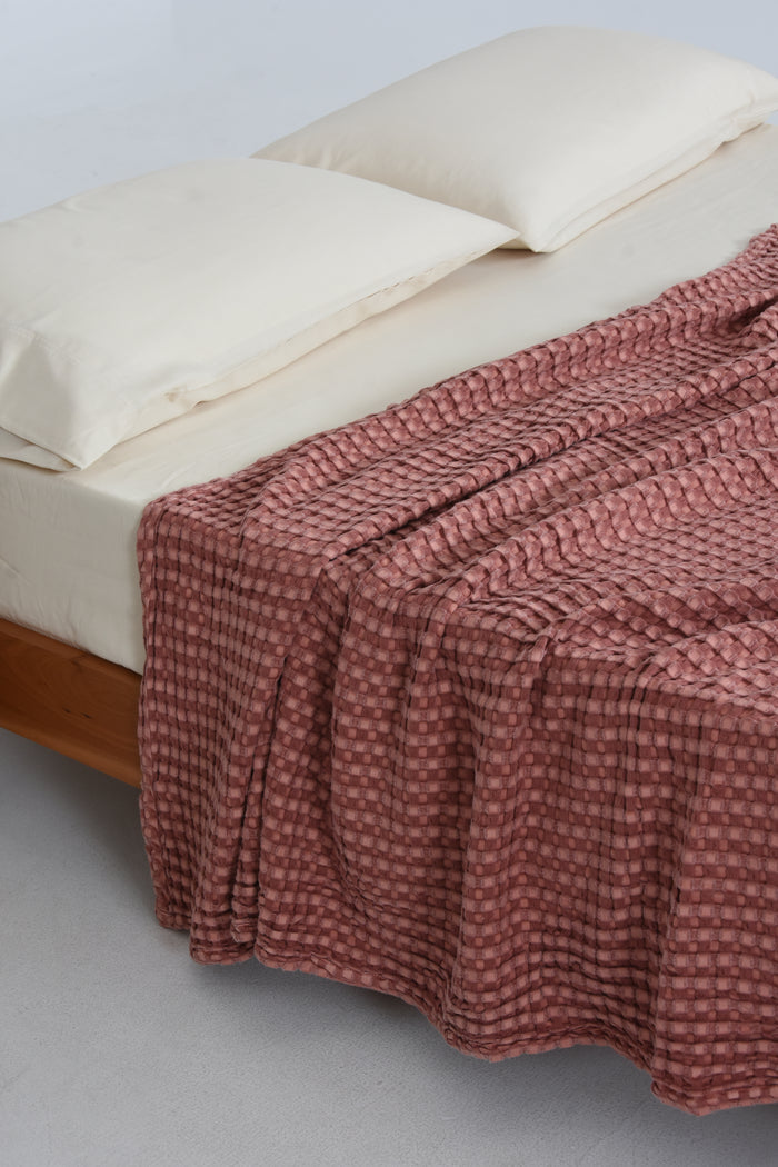 Bamboo Cotton Waffle Blanket