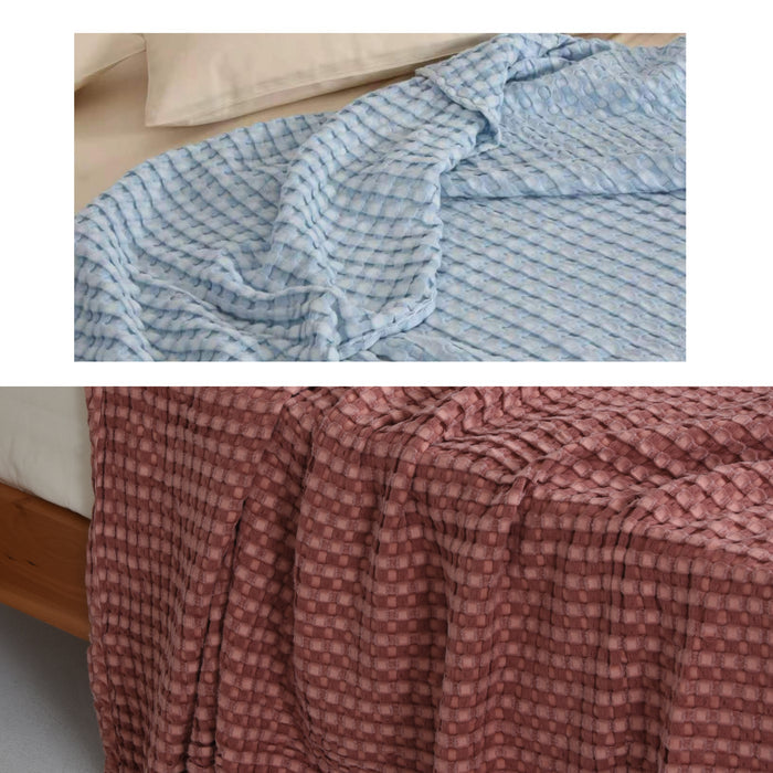 Bamboo Cotton Waffle Blanket