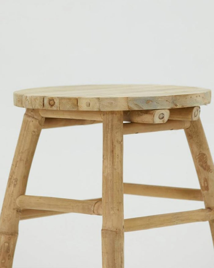 Σκαμπώ Τραπεζάκι από Bamboo Kaori 35x45cm