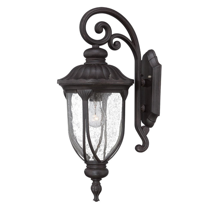 Black And Clear Seeded Dimmable Outdoor Hanging Light With Black And Clear Shades