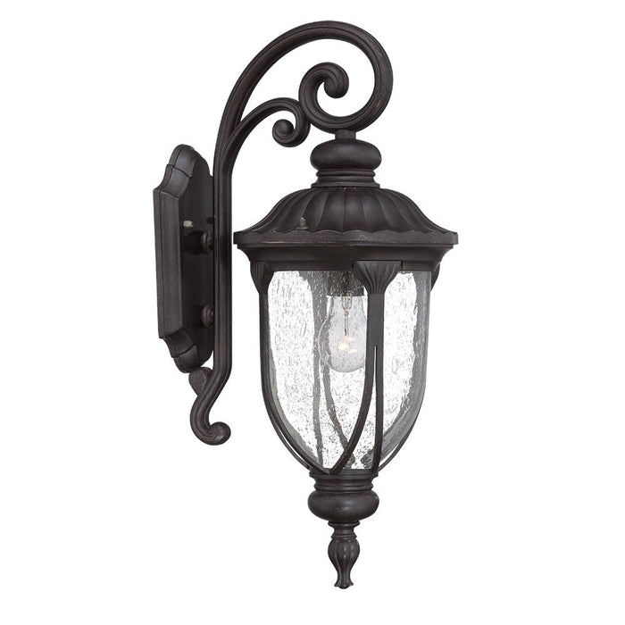 Black And Clear Seeded Dimmable Outdoor Hanging Light With Black And Clear Shades
