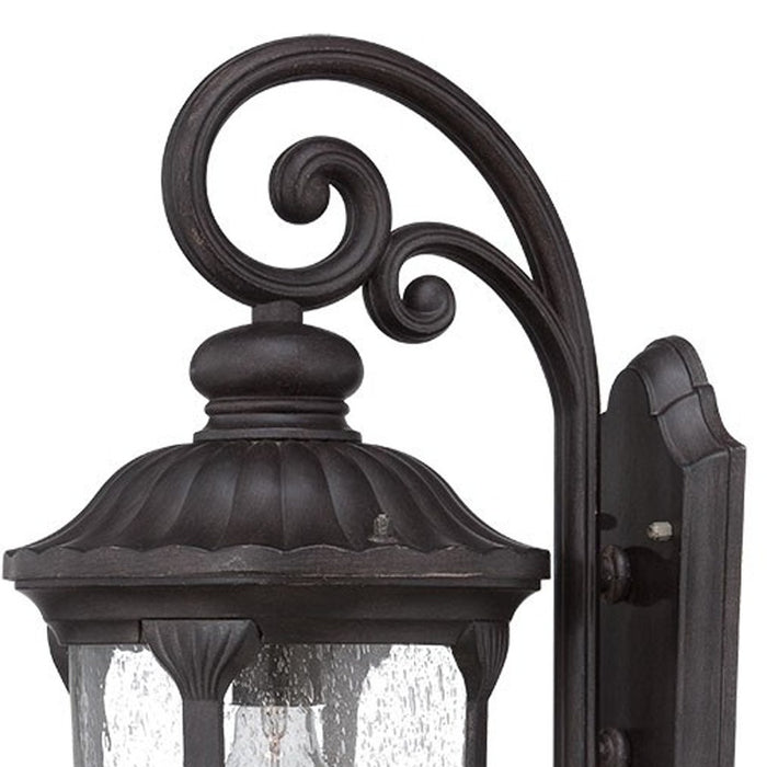 Black And Clear Seeded Dimmable Outdoor Hanging Light With Black And Clear Shades