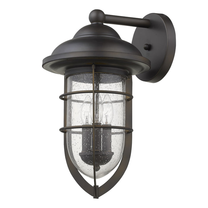 Black And Clear Three Light Seeded Dimmable Outdoor Hanging Lights With Black And Clear Shades
