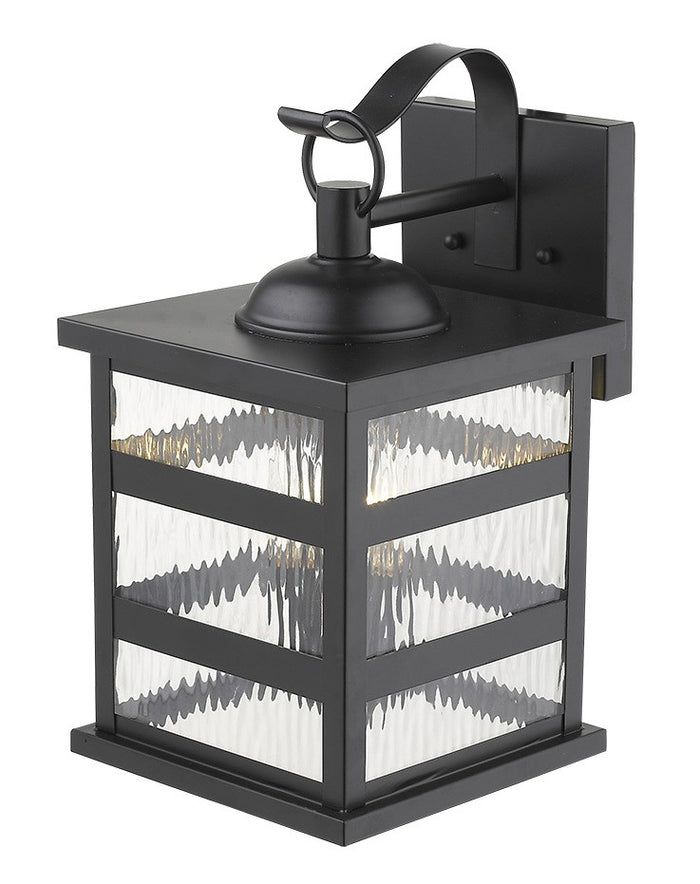 Black And Clear Three Light Transparent Dimmable Outdoor Hanging Lights With Black And Clear Shades