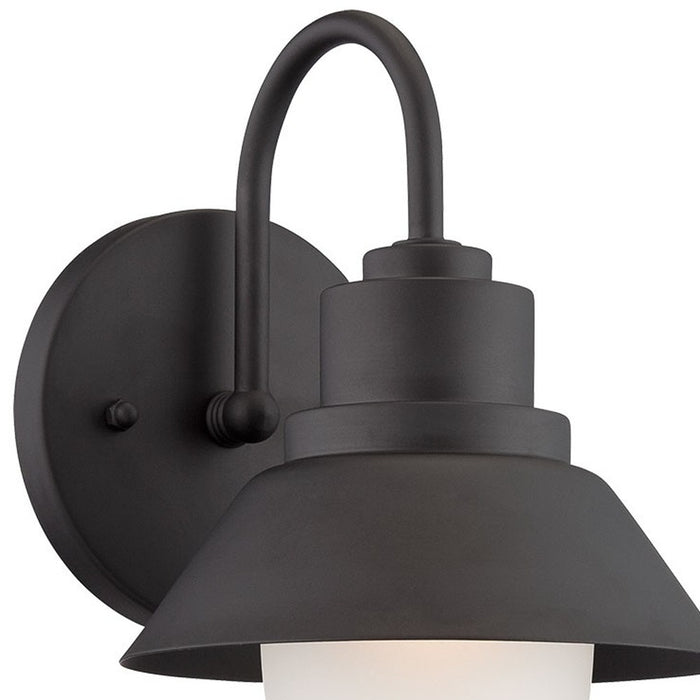 Black And White Frosted Dimmable Outdoor Hanging Light With Black And White Shades