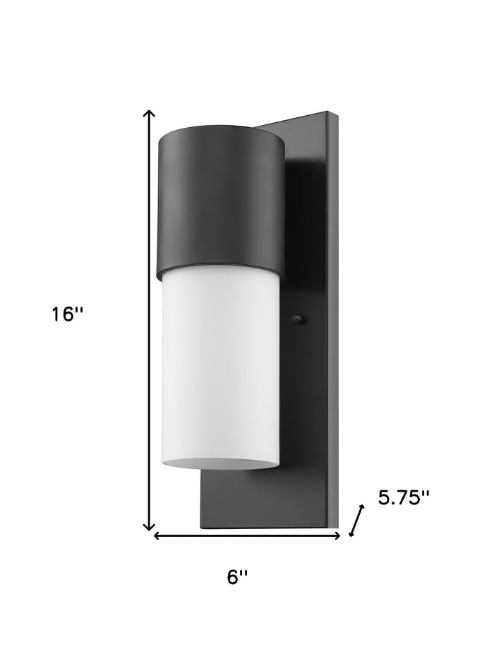 Black And White Frosted Dimmable Outdoor Hanging Light With Black And White Shades