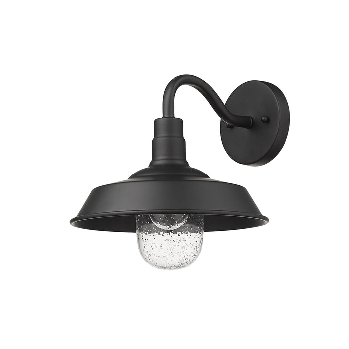Black Seeded Dimmable Outdoor Hanging Light With Black Shades