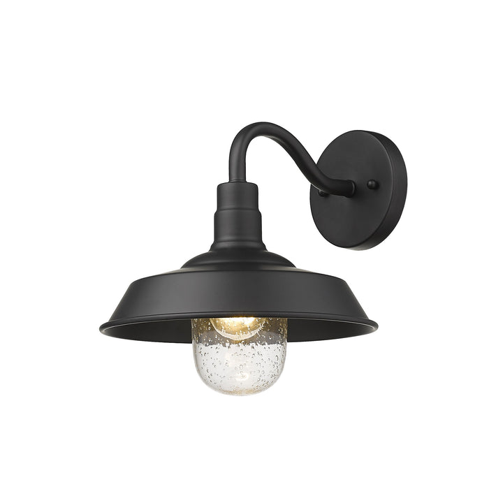 Black Seeded Dimmable Outdoor Hanging Light With Black Shades