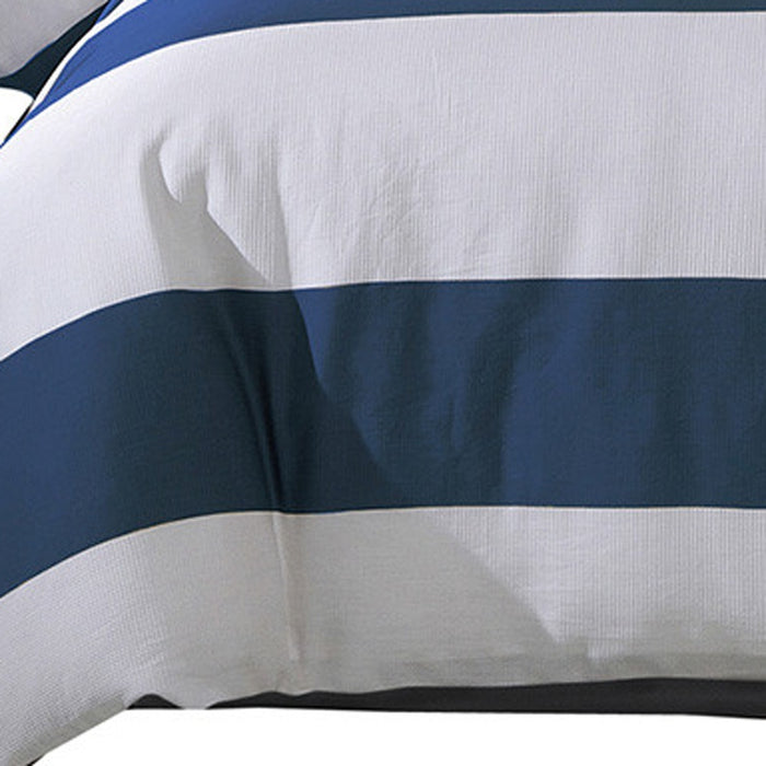 Blue And White Twin Extra Long Cotton Washable Duvet Set