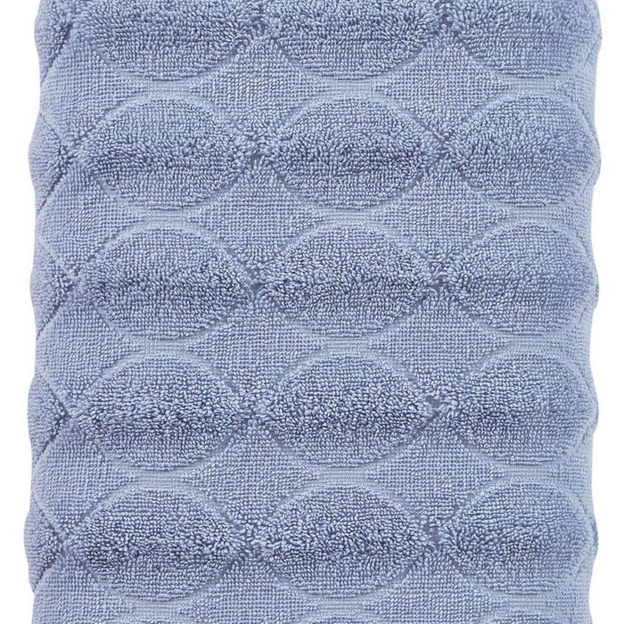 Blue Jacquard Turkish Cotton 27" X 54" Bath Towel