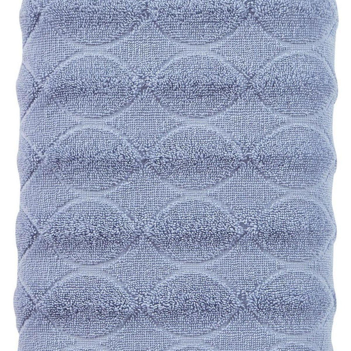 Blue Jacquard Turkish Cotton 27" X 54" Bath Towel