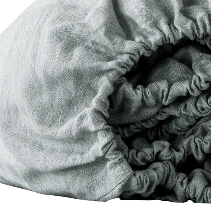 Blue Linen California King Fitted sheet