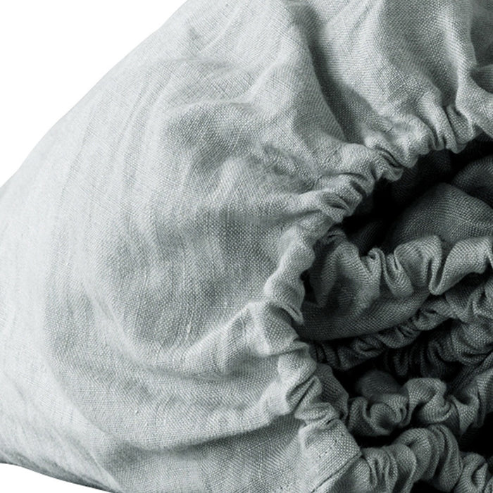 Blue Linen California King Fitted sheet