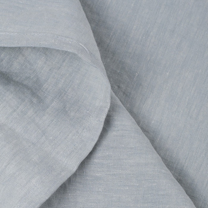 Blue Linen Full Double Flat Sheet