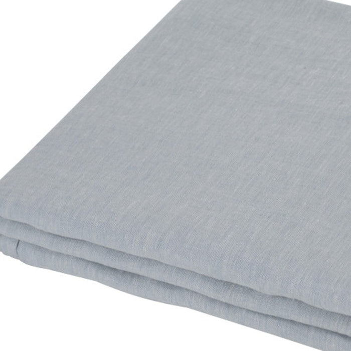 Blue Linen King Flat Sheet