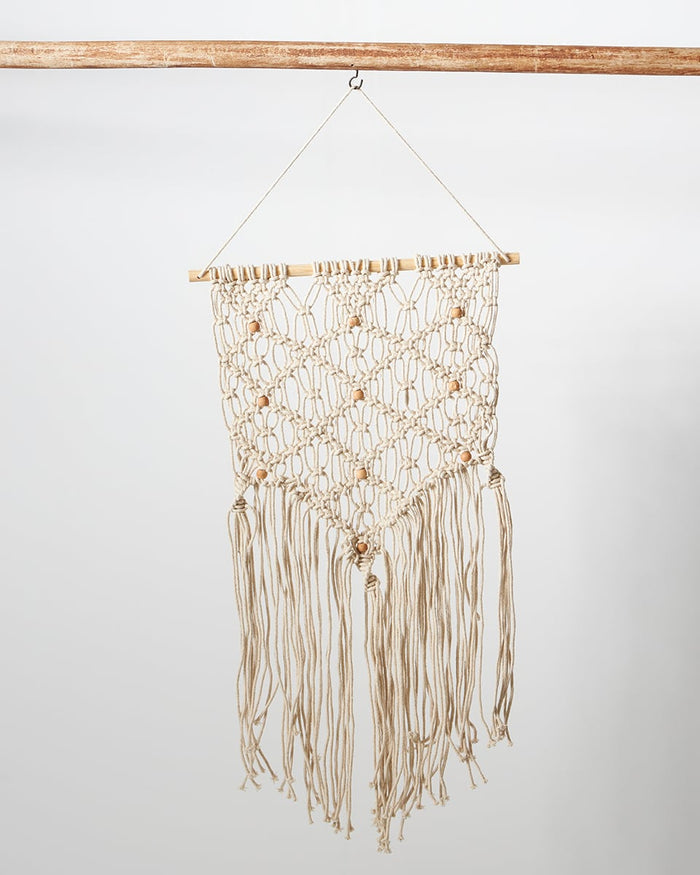 Boho Διακοσμητικό Τοίχου Macrame 3 Πλεξούδες Anusha 40x70cm