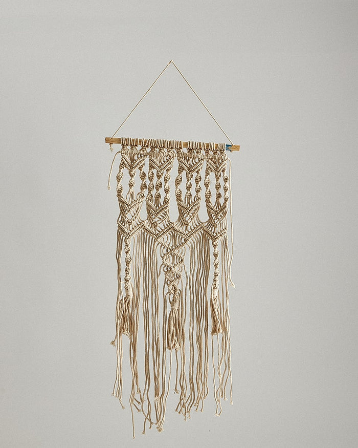 Boho Διακοσμητικό Τοίχου Macrame 3 Πλεξούδες Juanita 33x73cm