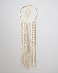 Boho Διακοσμητικό Τοίχου Macrame Ονειροπαγίδα με Κρόσσια Silas 30x60cm