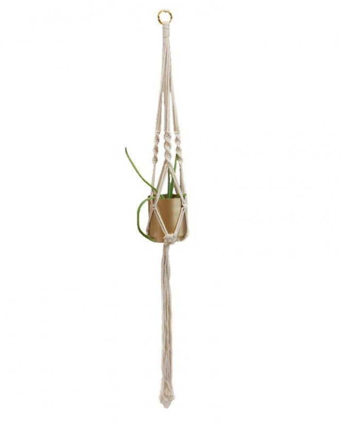 Boho Βαμβακερό Χειροποίητο Macrame Για Γλάστρα Kambi 140cm