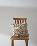 Boho Βαμβακερή Macrame Μαξιλαροθήκη Φιγούρας Luna 40x40cm